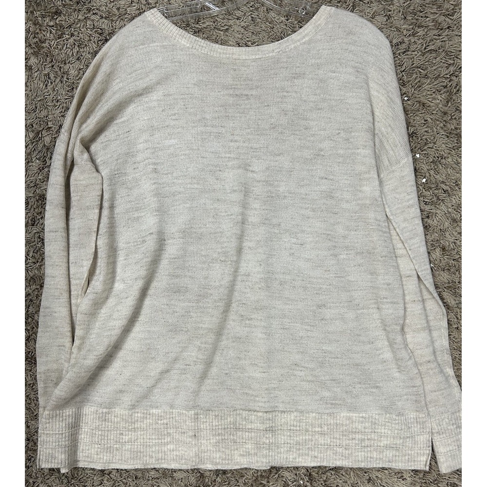 Lululemon Womens Size L? Well Being Linen Blend Pullover Crew Sweater (M1)